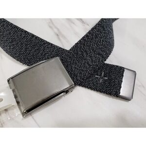 NEW Sun +‎ Stone Stretch Webbing Belt Heathered Black Size Large 38/40 Golf Prep